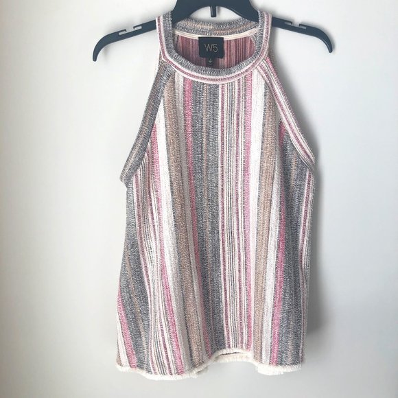 Anthropologie Tops - Anthropologie W5 Striped Knit Halter Top, Large
